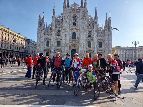 Ciclisti a Milano