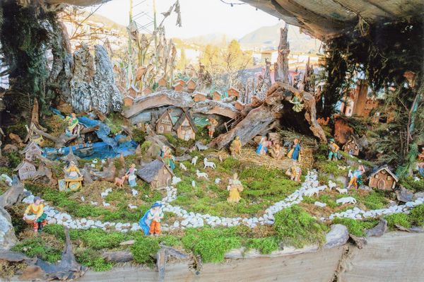 Presepe in giardino