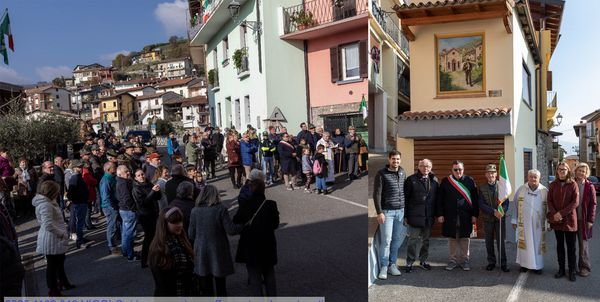 Inaugurazione affresco ricordo emigranti