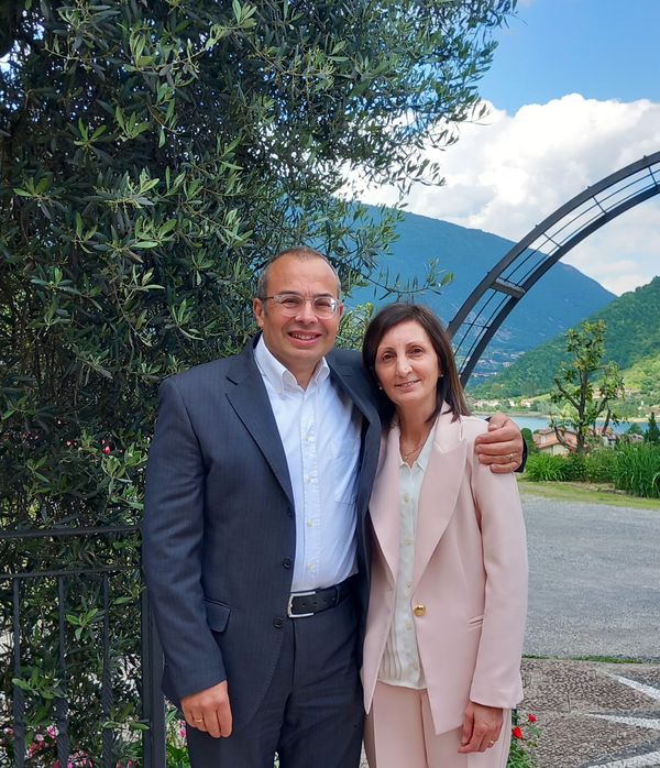Antonio Beccarelli e Tiziana Bosio
