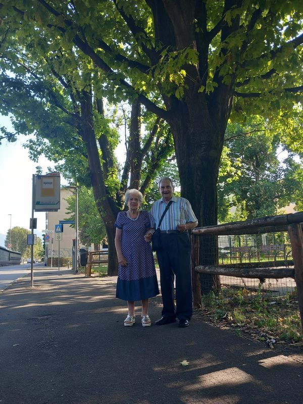 Giancarla Ortolani e Gaspare Mazzoleni