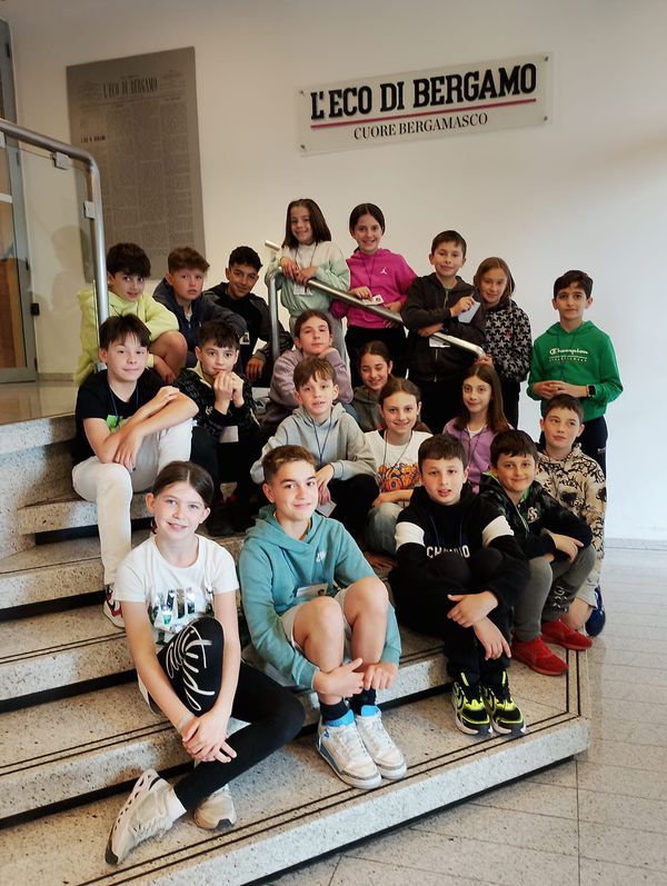 Scolaresca in visita alla redazione